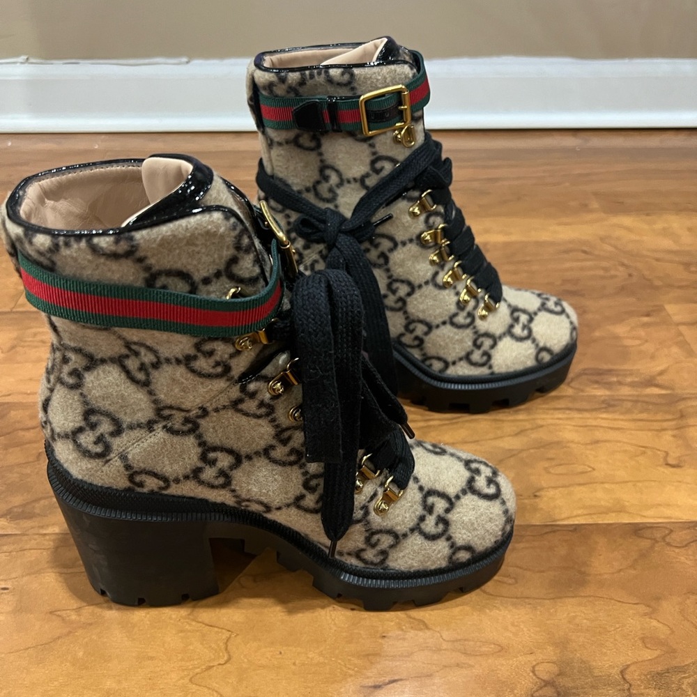 Gucci Combat Ankle Boots - Picture 4 of 6